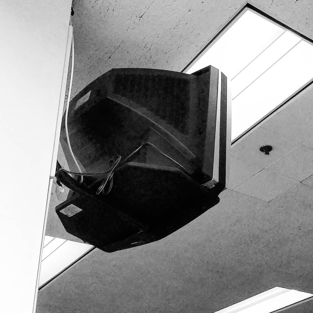 Endangered species in the wild at the Alameda county courthouse. Rare CRT. It works too. We watched an enthralling orientation video on how cool it is to be a juror.