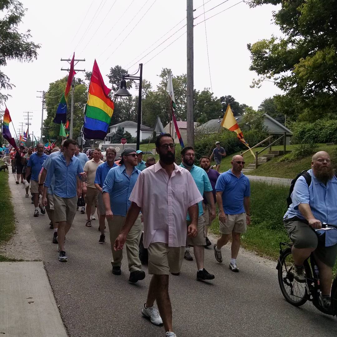 Bloomington Pride Summerfest parade on the B line.